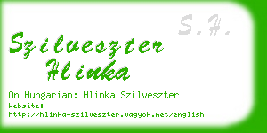 szilveszter hlinka business card